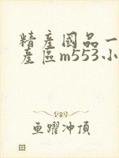 精产国品一二三产区m553小说