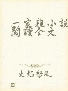 一家亲小说免费阅读全文