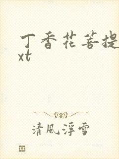 丁香花菩提树txt