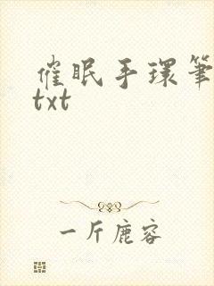 催眠手环笔趣阁txt