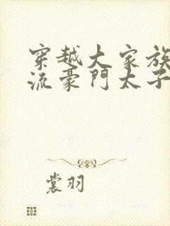 穿越大家族之风流豪门太子爷