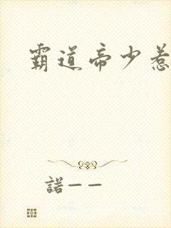 霸道帝少惹不得