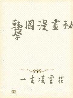 韩国漫画秘密教学