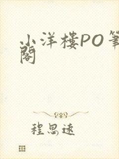 小洋楼PO笔趣阁