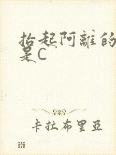 抬起阿离的腿就是C