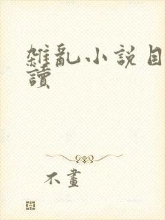 杂乱小说目录阅读