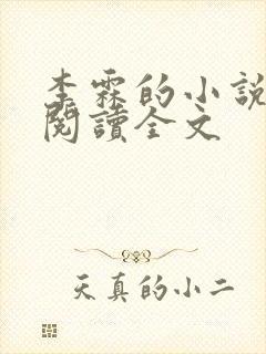 李霖的小说免费阅读全文