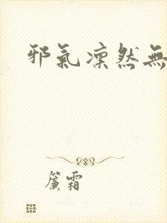 邪气凛然无弹窗