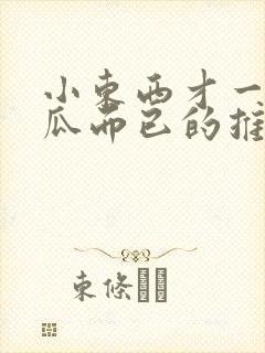 小东西才一根黄瓜而已的推荐书