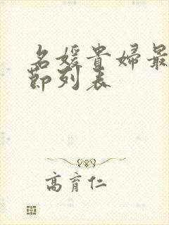 名媛贵妇最新章节列表