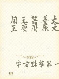 用玉器养大的公主么么原文