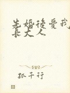 先婚后爱我的市长大人