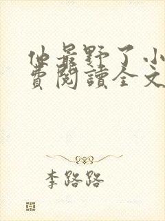 他最野了小说免费阅读全文