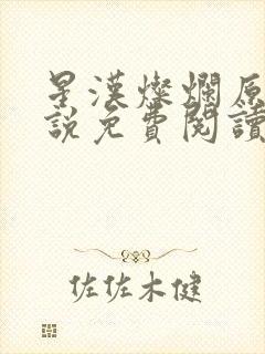 星汉灿烂原著小说免费阅读