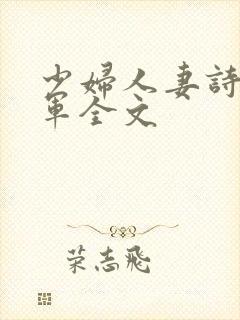 少妇人妻诗雨小军全文