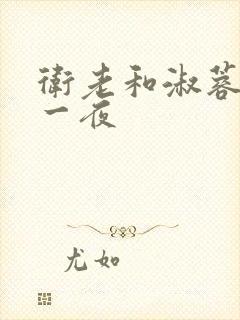 卫老和淑蓉销魂一夜