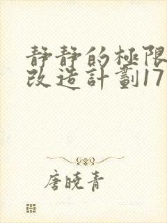 静静的极限自我改造计划17