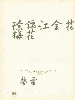 徐锦江金花瓶楷梅花