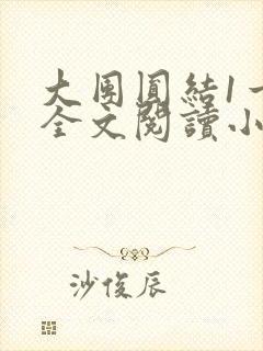 大团圆结1一6全文阅读小说