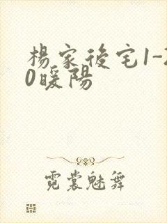 杨家后宅1-20暖阳