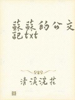 苏苏的公交车日记txt