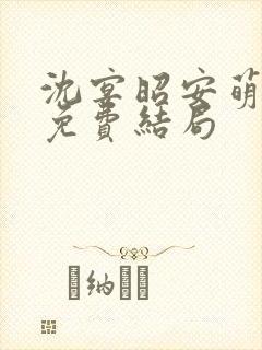 沈宴昭安萌全文免费结局