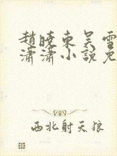 赵晓东吴雪晴王潇潇小说免费阅读