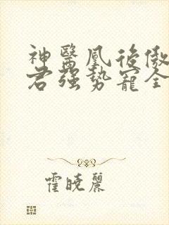 神医凰后傲娇暴君强势宠全文免费阅读