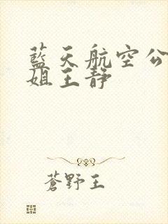 蓝天航空公司空姐王静