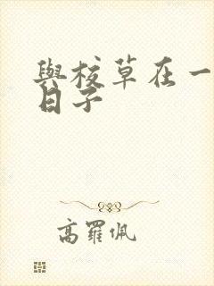 与校草在一起的日子