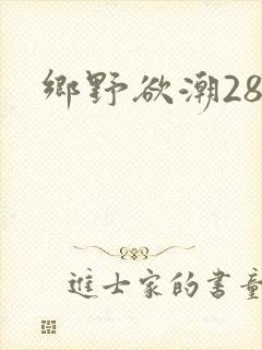乡野欲潮28章
