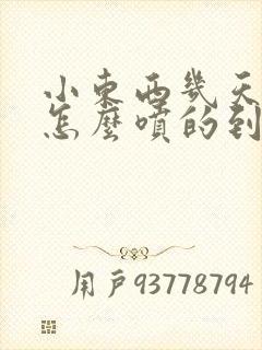 小东西几天没做怎么喷的到处都是