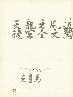 天龙之风流猎艳后宫全文阅读