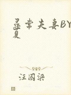 寻常夫妻BY写夏