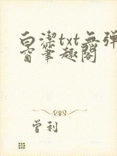 白洁txt无弹窗笔趣阁