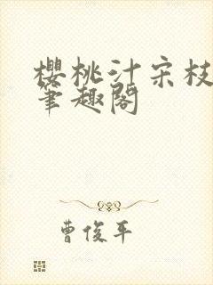 樱桃汁宋枝江野笔趣阁