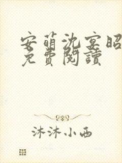 安萌沈宴昭小说免费阅读