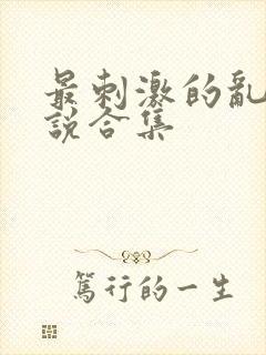 最刺激的乱惀小说合集