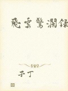 飞云惊澜录
