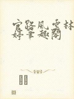 官路风云林海姜婷笔趣阁