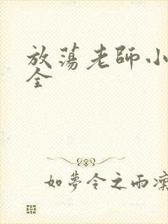 放荡老师小说大全