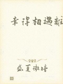 幸得相遇离婚时