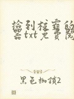 捡到校霸的遥控器txt免费阅读by阳阳