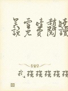 吴雪晴赵晓东小说免费阅读