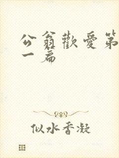公翁欢爱第三十一篇