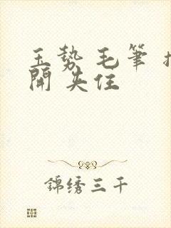 玉势 毛笔 撑开 夹住