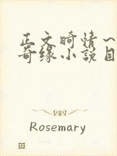 正文畸情～内裤奇缘小说目录