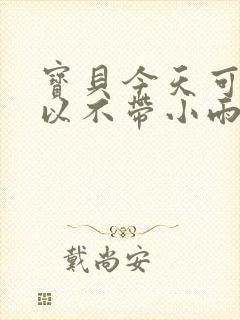 宝贝今天可不可以不带小雨伞