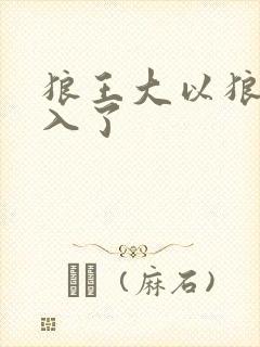狼王大以狼身进入了