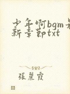 少年啊bgm最新章节txt